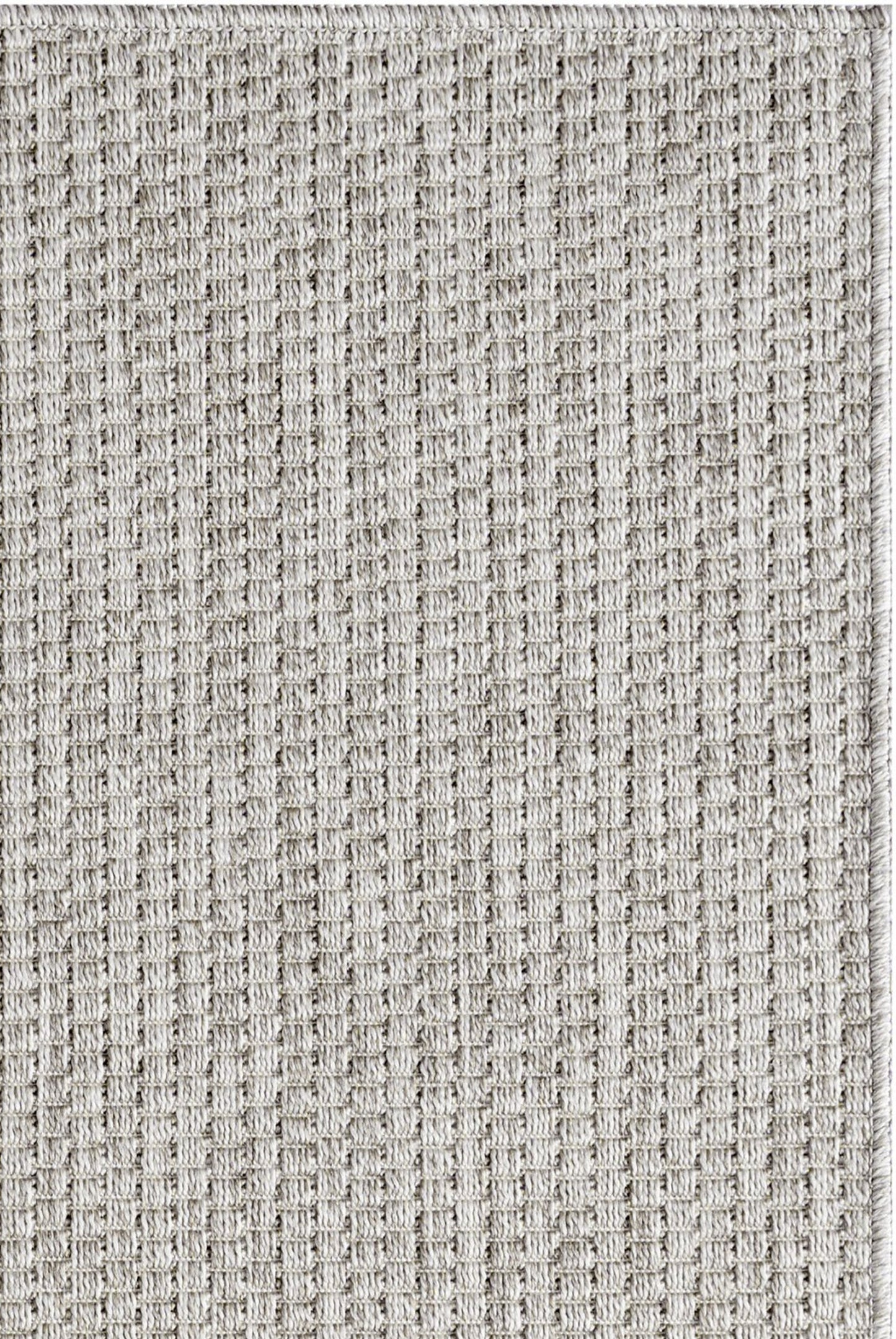 ROMANO 7766 Bej-Gri - Jüt Tabanlı Modern Dokuma Kilim Sisal Jüt Toz Vermez Hasır Halı & Yolluk & Oval & Daire