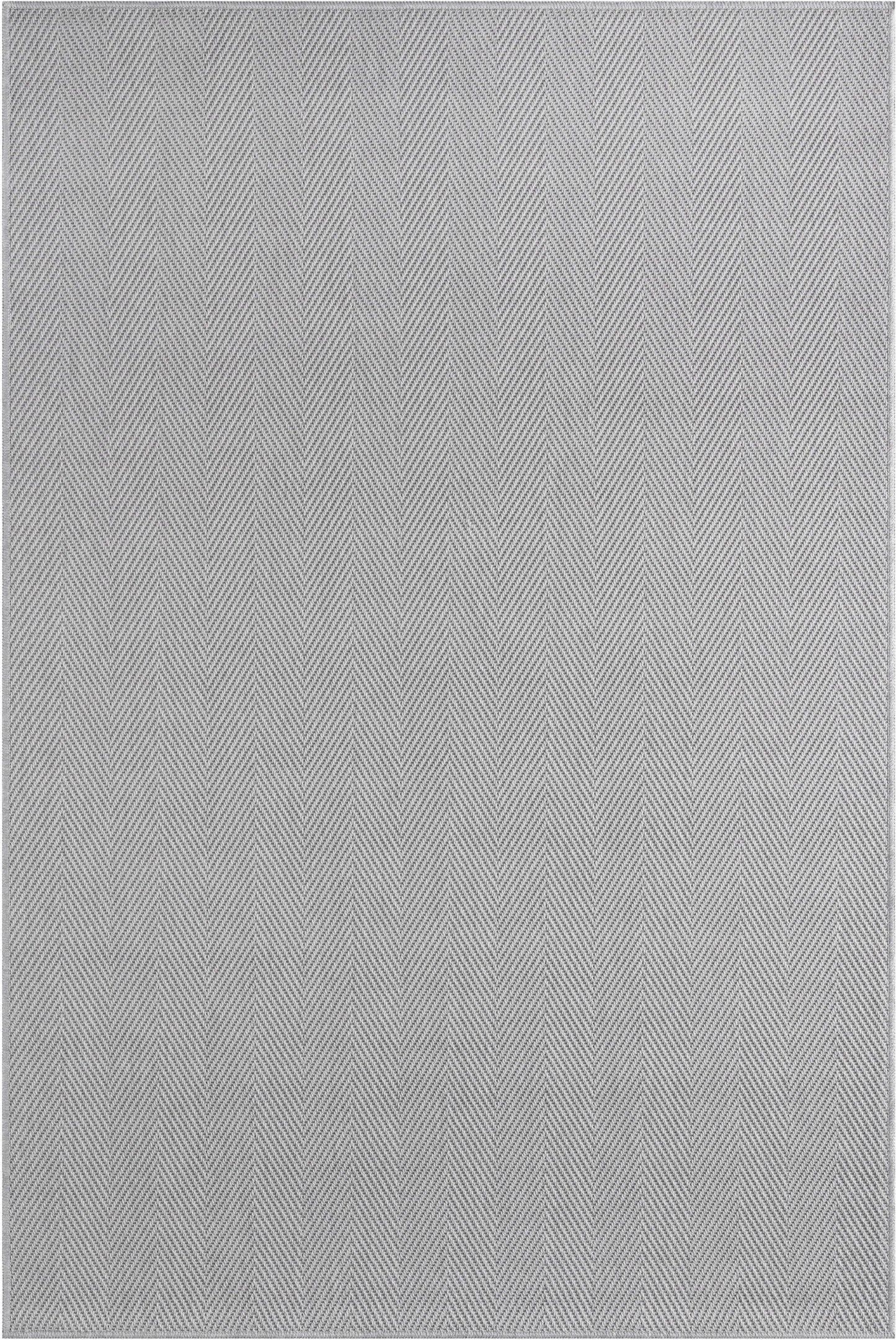 ROMANO 8784 Gri - Jüt Tabanlı Modern Dokuma Kilim Sisal Jüt Toz Vermez Hasır Halı & Yolluk & Oval & Daire