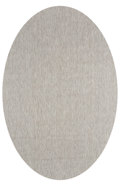 ROMANO 8784 Bej-Gri - Jüt Tabanlı Modern Dokuma Kilim Sisal Jüt Toz Vermez Hasır Halı & Yolluk & Oval & Daire
