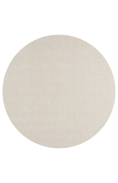 ROMANO 8784 Krem - Jüt Tabanlı Modern Dokuma Kilim Sisal Jüt Toz Vermez Hasır Halı & Yolluk & Oval & Daire